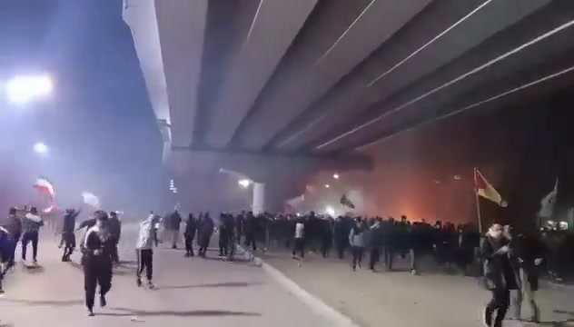 Intense clashes continue near the US Embassy in Baghdad, Iraq