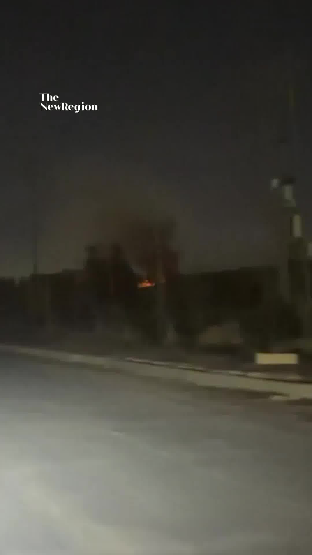 Footage shows smoke billowing in Erbil on Monday following an explosion, as the Kurdistan Region's capital continues to be targeted by Iran and pro-Iran Iraqi militias