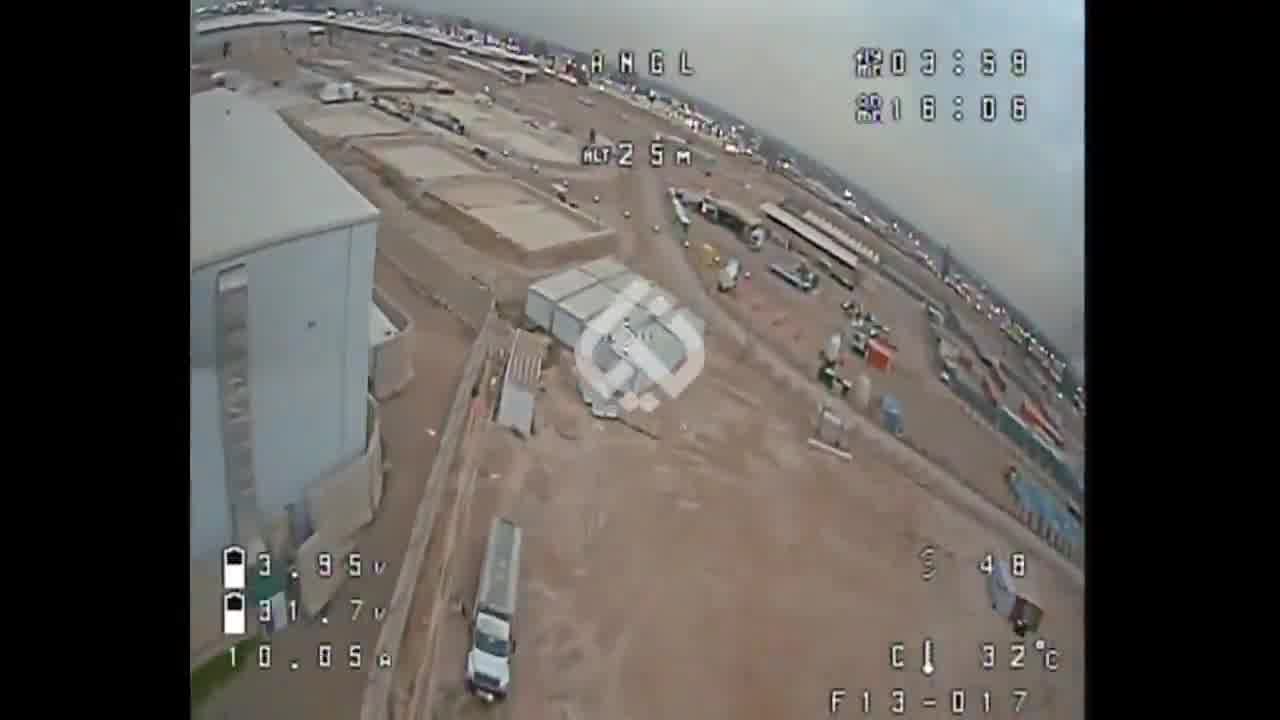 For the first time, an Iranian-backed militia has carried out an FPV drone attack in Iraq, an incredibly dangerous new development. Seen here, the FPV munition flies around Victory Base near Baghdad International Airport before slamming into a building