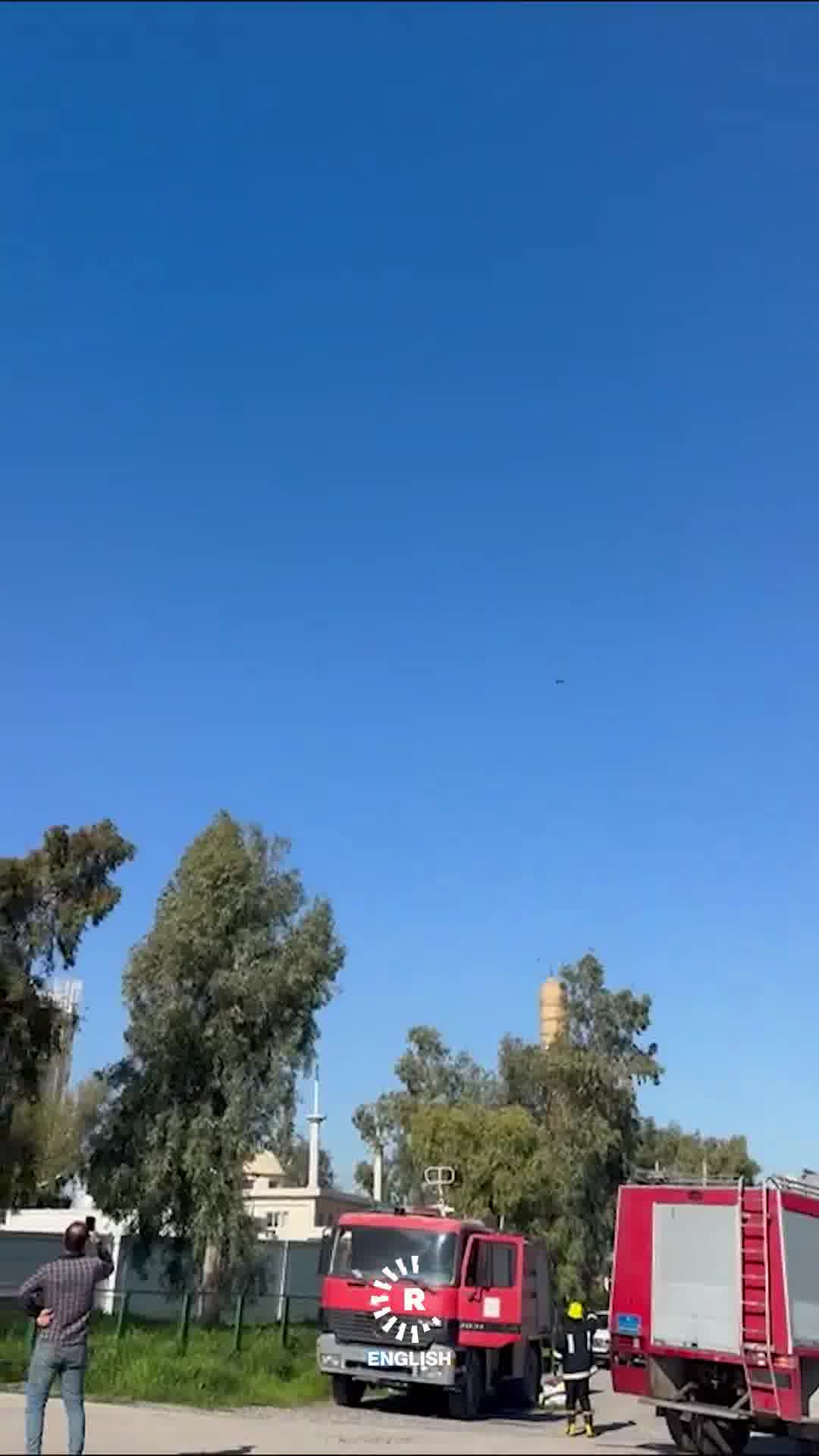 This morning, two drones struck a British motor oil company in Erbil, causing a massive fire, with no casualties reported - Rudaw's @dilnyarahman reports