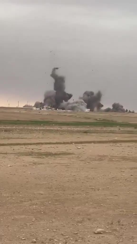 An airstrike targeted the headquarters of Iranian militias in Anbar, Iraq, today