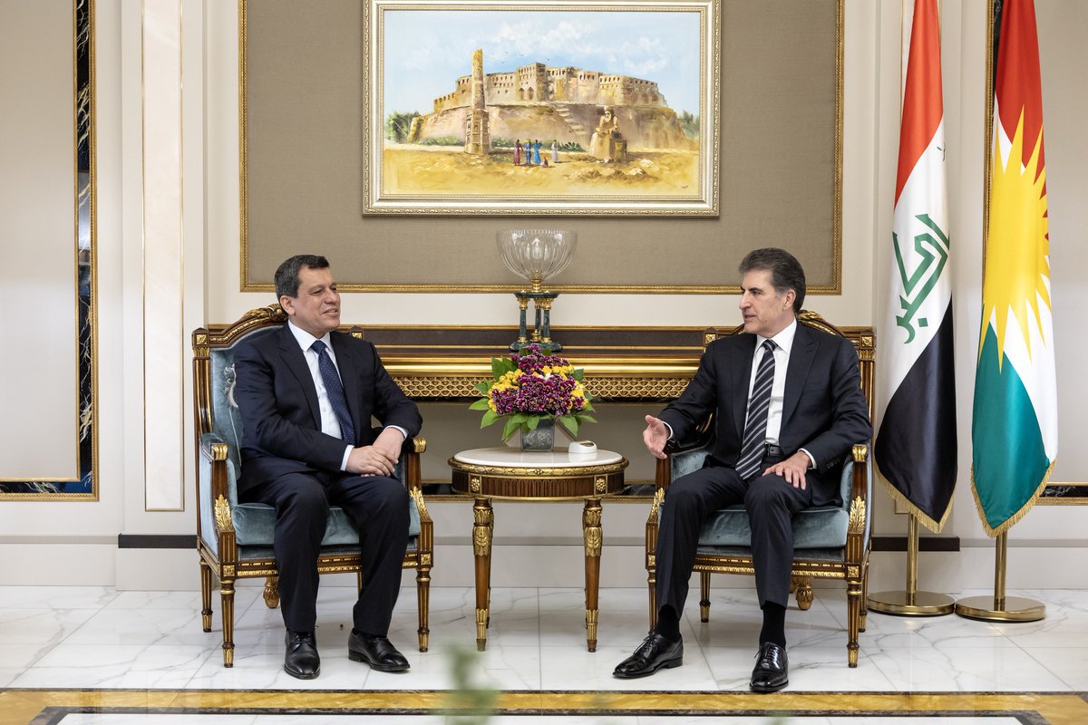 Der SDF-Kommandant Mazloum Abdi traf sich in Erbil mit dem Präsidenten der Region Kurdistan, Nechirvan Barzani