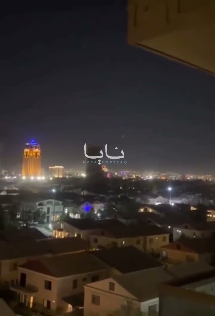 Interceptions over Erbil Governorate, northern Iraq