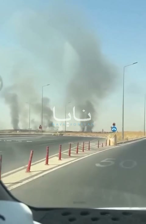 Fires in the vicinity of Erbil airport after multiple drones strikes