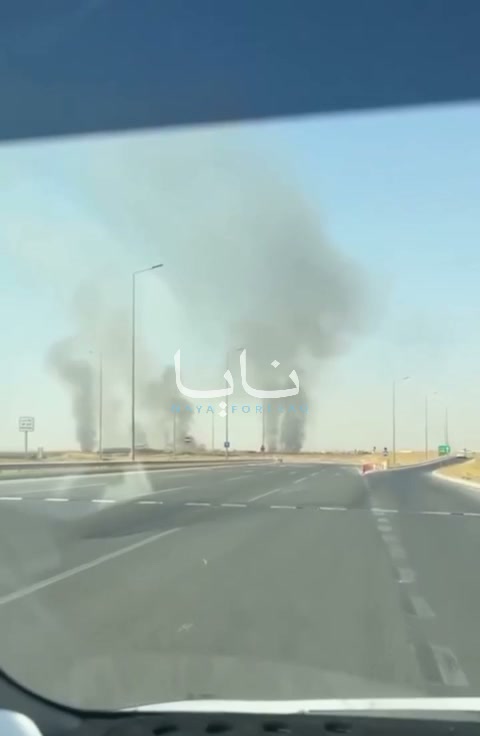 Fires in the vicinity of Erbil airport after multiple drones strikes