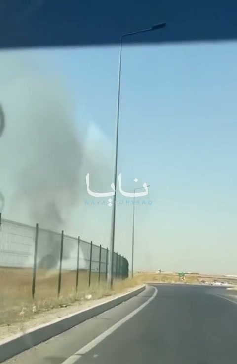 Fires in the vicinity of Erbil airport after multiple drones strikes
