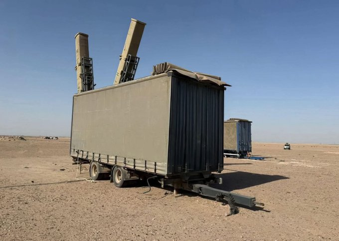 Earlier today, an Iraqi army unit found two rocket launch platforms in a desert area west of Basra. Forces from the Commando Brigade under the Basra Operations Command located the trailers in the al-Lahis area. The launch platforms were hidden inside the trailers. The sides were camouflaged to resemble commercial cargo trailers so the launchers would not draw attention