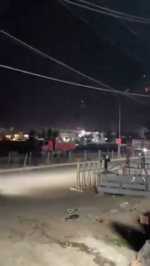 Footage captured the moment a bomb-laden drone crashes into (what appears to be) civilian populated areas in Topzawa, south of Erbil
