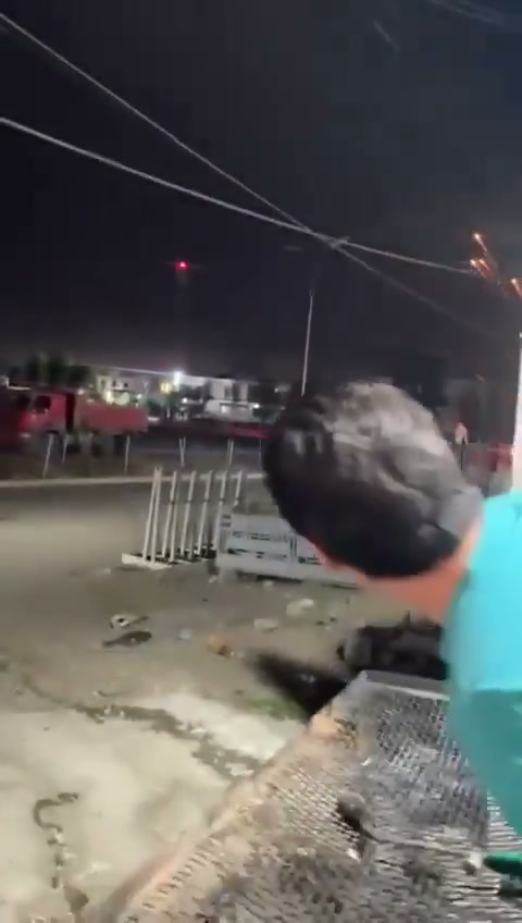 Footage captured the moment a bomb-laden drone crashes into (what appears to be) civilian populated areas in Topzawa, south of Erbil